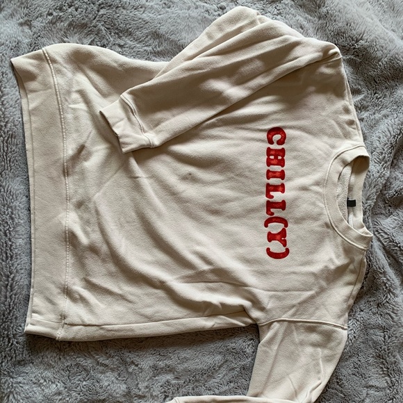 |4 for $20| 🤍 aerie - CHILL(Y) graphic sweater - Picture 2 of 4